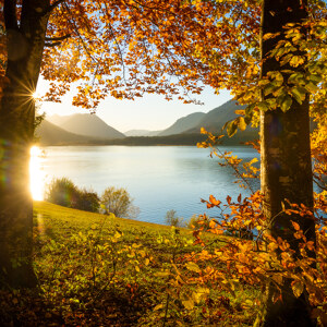 Herbst am Sylvensteinsee