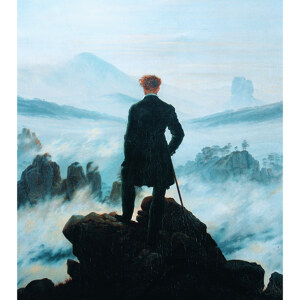 Caspar David Friedrich der Wanderer ueber dem Nebelmeer