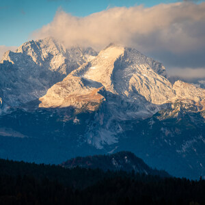Wettersteingebirge in Watte