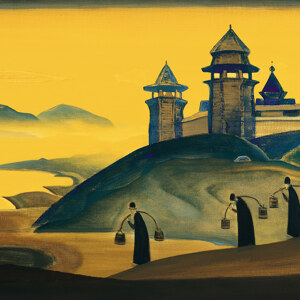 Nicholas Roerich And We are Trying Ausstellungsposter