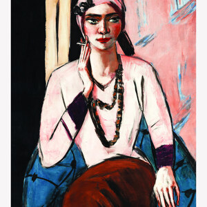 Max Beckmann Quappi im rosa Pullover