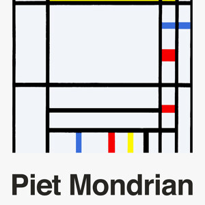 Piet Mondrian Sara Hildenin Taidemuseo Ausstellungsposter
