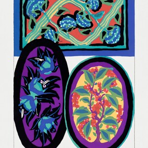 E A Seguy Jugendstil Blumenmuster zwei