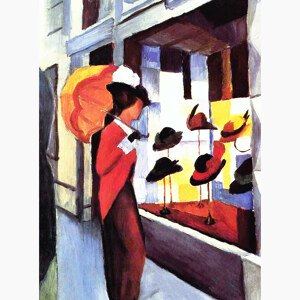 August Macke Frau mit Regenschirm Ausstellungsposter