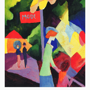 August Macke Modefenster Ausstellungsposter