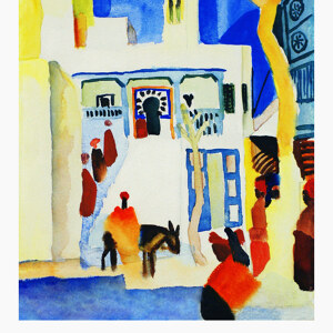 August Macke Blick auf eine Moschee Ausstellungsposter