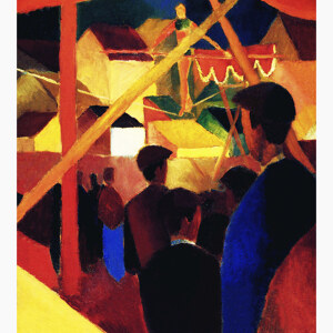 August Macke Seiltaenzer Ausstellungsposter
