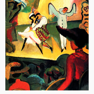August Macke Russisches Ballett Ausstellungsposter