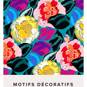 edouard Benedictus Art Deco Blumenmuster Variation acht