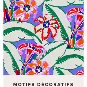 edouard Benedictus Art Deco Blumenmuster Variation achtzehn