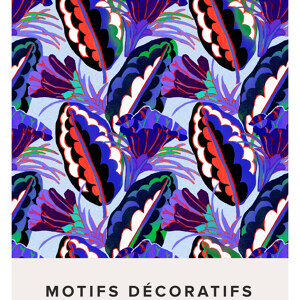 edouard Benedictus Art Deco Blumenmuster Variation vier