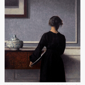 Vilhelm Hammershoi Interieur mit Rueckenansicht einer Frau