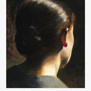 Vilhelm Hammershoi Portraet von Anna Hammershoi von hinten