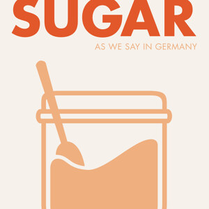 Nicht aus Zucker orange