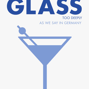 Zu tief ins Glas geschaut blau