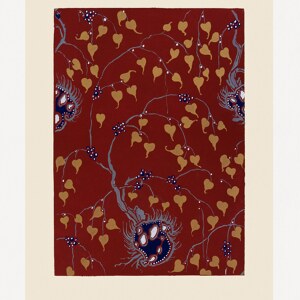 E A Seguy Jugendstil Blumenmuster Samarkande