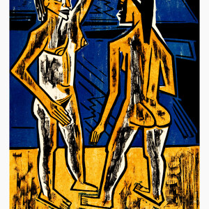 Max Pechstein Zwei stehende Akte