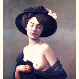 Felix Vallotton Frau mit schwarzem Hut
