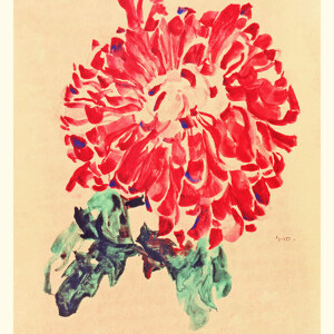 Egon Schiele Rote Chrysantheme