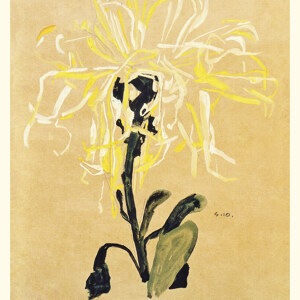 Egon Schiele Gelbe Chrysantheme