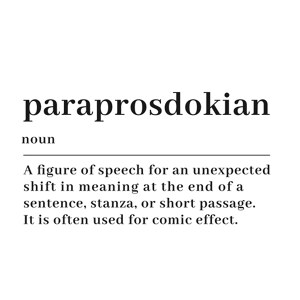 Paraprosdokian