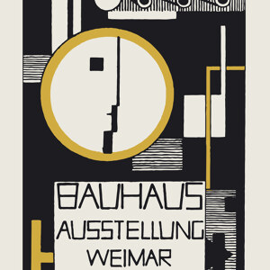 Vintage Ausstellungsposter Bauhaus Ausstellung in Weimar