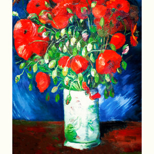 Vincent van Gogh Vase mit Mohnblumen