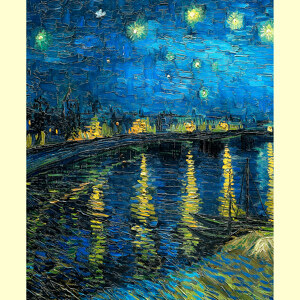 Sternennacht ueber der Rhone Vincent van Gogh