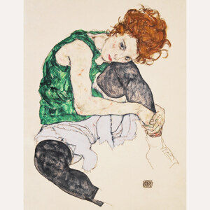 Egon Schiele Sitzende Frau mit gebeugten Knien
