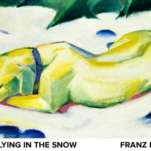 Franz Marc Liegender Hund im Schnee