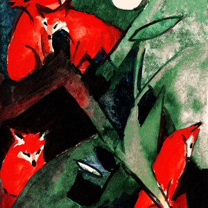 Franz Marc Vier Fuechse