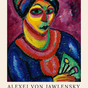 Alexej von Jawlensky Woman With A Green Fan
