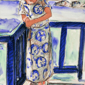 Femme au balcon