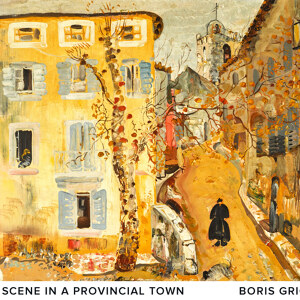 Boris Grigoriev Strassenszene in einer Provinzstadt