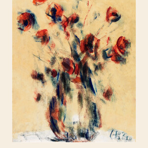 Christian Rohlfs Feldmohn in blauer Vase