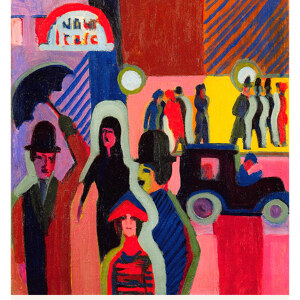 Ludwig Kirchner Einkaufen im Regen