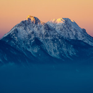 Alpengluhen im Chiemgau