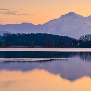 Abtsdorfer See am Abend
