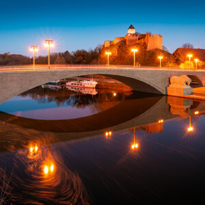 Burg Giebichenstein am Abend