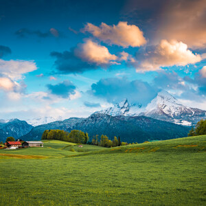 Abendhimmel uber dem Watzmann