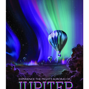 Experience the mighty auroras of Jupiter