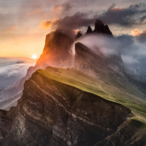 Sonnenaufgang am Gipfel