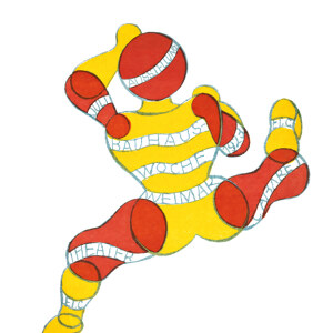 Bauhaus Ausstellungsplakat weisser Hintergrund