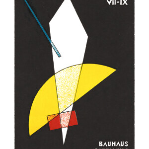 Bauhaus Ausstellungsplakat weiss