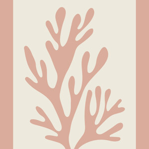 Matisse ? Botanisches Design altrosa / beige