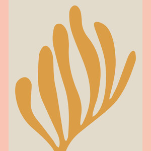 Matisse ? The Cut-Outs, botanisches Design rosa / grau /gold