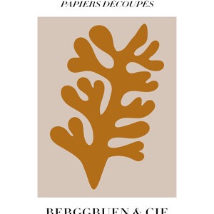 Matisse - Papiers Decoupes, braunes botanisches Design