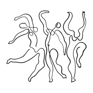 Picasso Print in schwarzweis