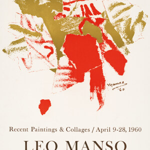 Leo Manso Ausstellungsposter von 1960