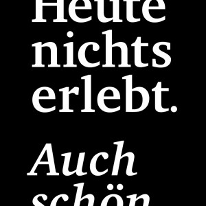 Heute Nichts Erlebt II